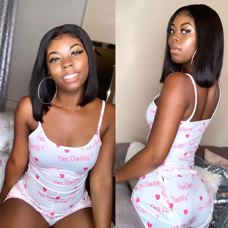 Monos informales con cuello en U para mujer, petos cortos sexys con estampado bonito, ropa de dormir, pijamas para mujer 2021