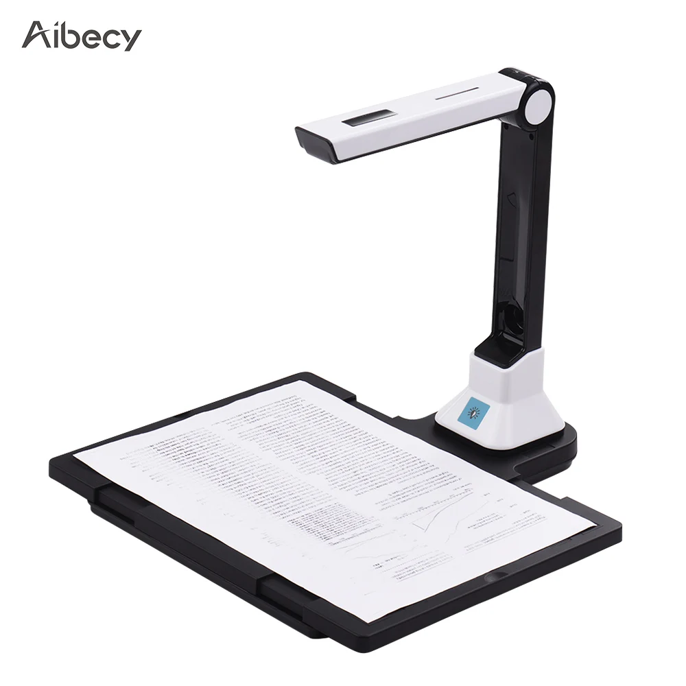 

Aibecy BK50 Portable 10 Mega-pixel Book Scanner High Definition Document Scanner with Hard Plastic Plate for A4 File Scanner