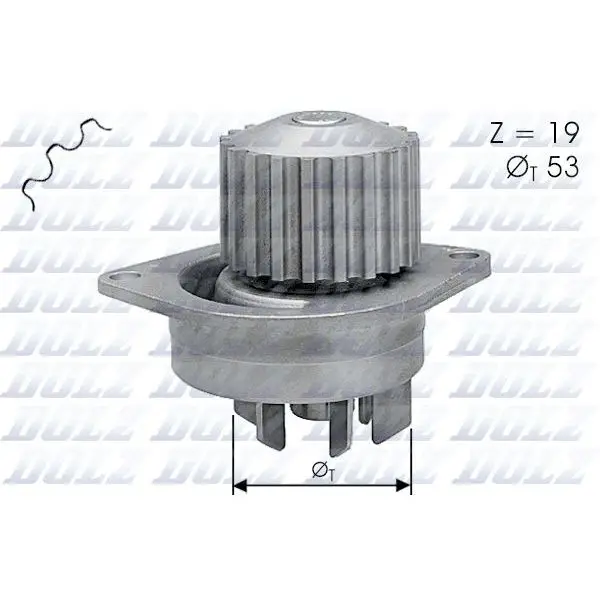 Помпа Peugeot 106/206/307, Citroen Xsara 1.6i 16V 96 DOLZ C113
