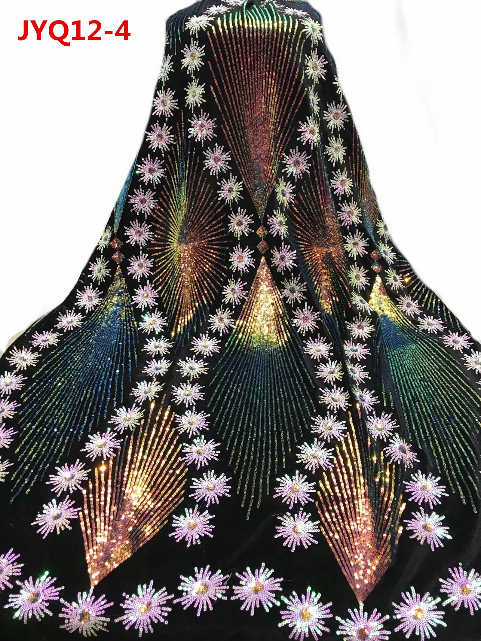 Лучшее качество, нигерийские кружевные вечерние платья оптом, новые сетчатые кружевные ткани с блестками или блестками