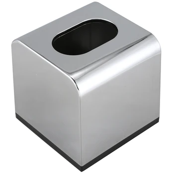 

1Pc Electroplate Tissue Box Paper Holder Napkin Case for Home Car Restaurant Accessories