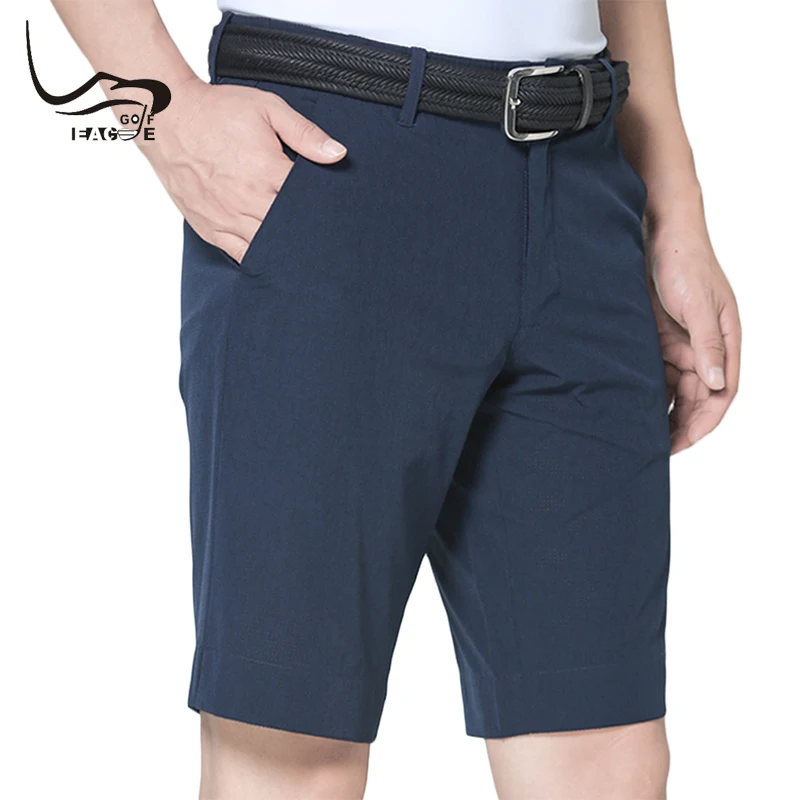 

EAGEGOF Man Golf shorts Super breathable short pants Laser drilling sports Shorts 6 solid color golf clothing