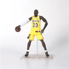 НБА 1/9 Лейкерс 2 поколение Леброн Джеймс 23 желтый действительно одежда мобильный Гараж Комплект Модель
