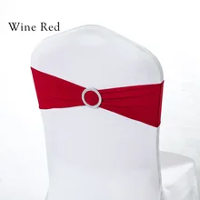 Горячая свадебный Декор 100 шт./лот 13*30 см стрейч стул из лайкры Sash Band вино красный/синий/черный для конференц-зала отеля EID Вечерние