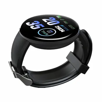 

D18 Smart Bracelet Pedometer Men Women Smartband Round Screen Pressure Measurement Heart Rate Measurement Monitor Smart Watch