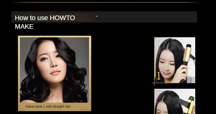 Volume/Straight Hair-in-Marcel Waver Wet And Dry Dual Purpose Pear Twisted Rolls Straight Dual Purpose Marcel Waver Expor