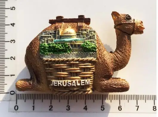 Creative camel in Jerusalem Israel Fridge Magnet Souvenir Painted Ceramic Crafts Set Chinese Business Gifts | Дом и сад