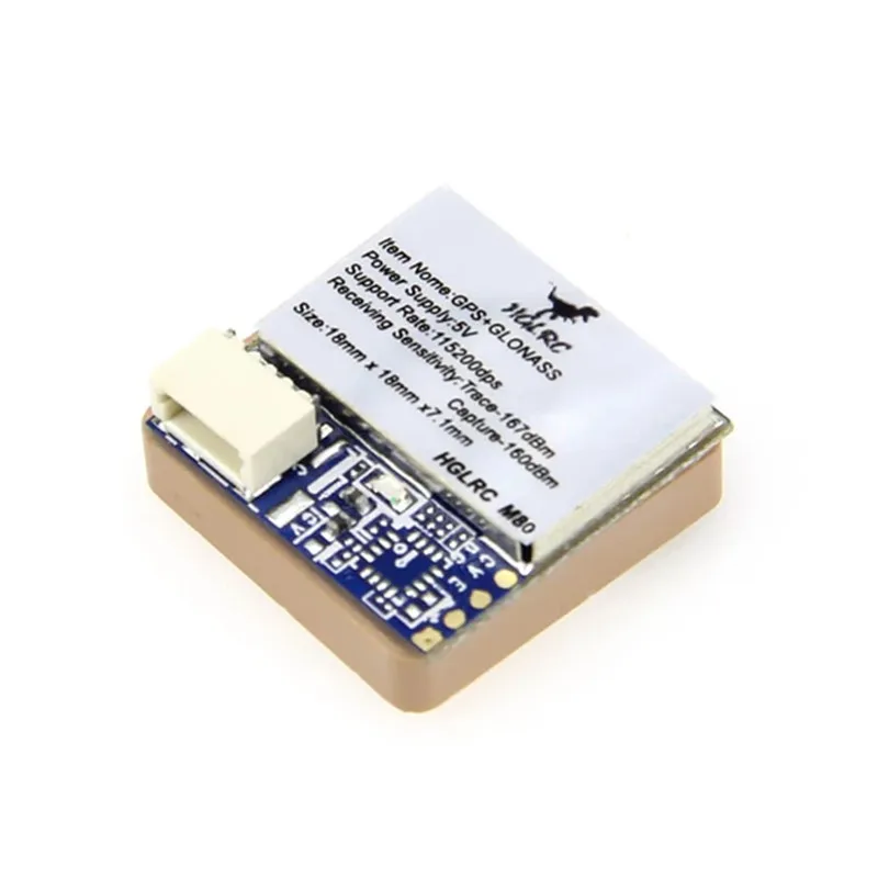 NEW HGLRC M80 GPS Module for FPV Racing Drone RC Quadcopter Multicopter Multirotor Spare Parts w/ GLONASS/GALILEO/QZSS/SBAS/BDS 1