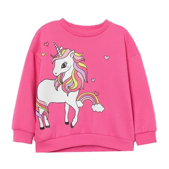

Jumping Meters Children's Unicorn Sweatshirts Cotton Girls Winter Autumn Baby Clothes Cute Animal Kids Hoodies Top