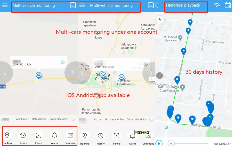DYEGOO 4 полосы автомобиля gps gprs трекер GT003 двигатель вырубка реле автомобиль скутер мотоцикл gps отслеживающее устройство