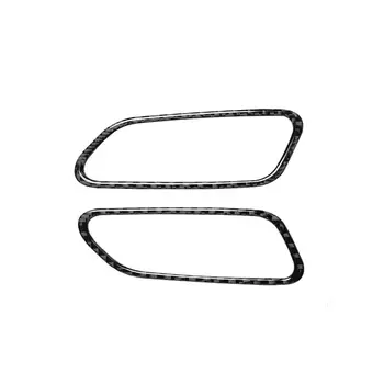 

For Audi Q7 SQ7 4M 2016-2019 2 Pcs Per Set Dashboard Air Vent Outlet Frame Cover Trim Interior Carbon Fiber Stickers