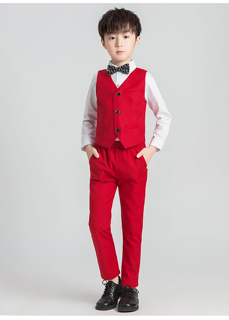 Mikarause Children Suit For Boy Non Iron Tuxedos Boys Suits For Weddings Costume Enfant Garcon Mariage Blazers Boy Kids Suits