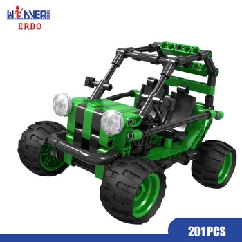 

ERBO 201pcs City Technic SUV Car Building Blocks Sets DIY Bricks Pull Back Car Supercar Educational Toys for Children Boys