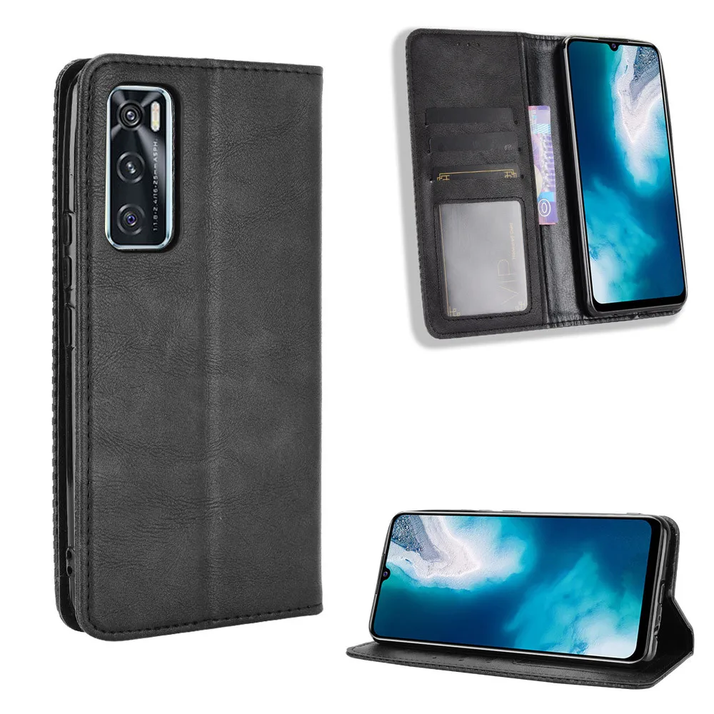 For Vivo Y70 2020 Case Luxury Flip PU Leather Wallet Magnetic