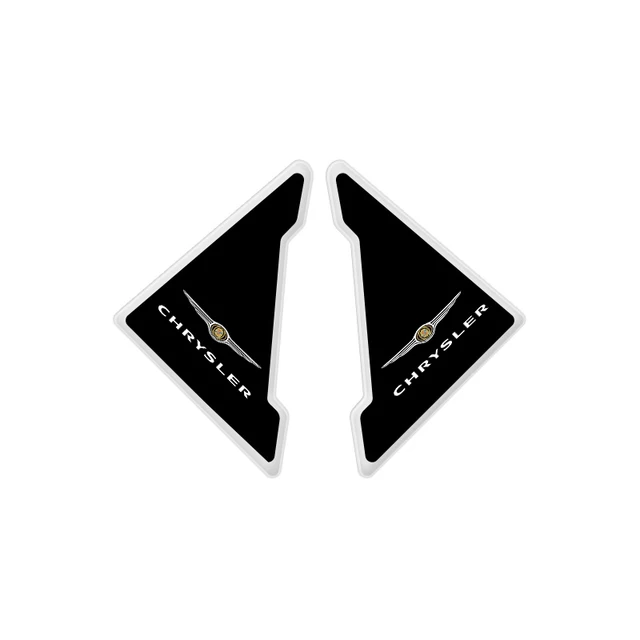 2pcs Silicone Car Door Corner Cover Protector Anti-collision Stickers For Chrysler 300 200 Pacifica Sebring Lancia Thema ST JS black