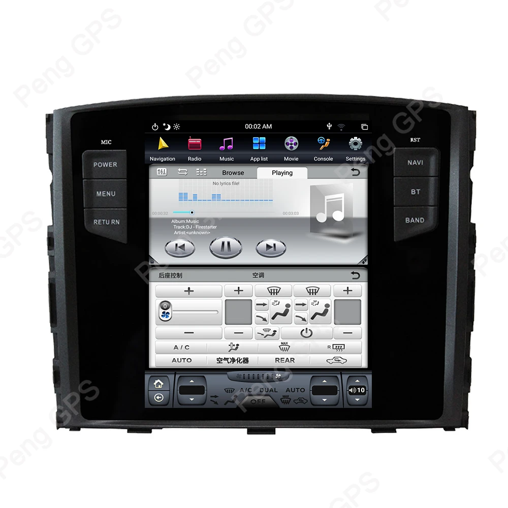10," Android 8,1 вертикальный экран gps навигация для Mitsubishi Pajero V97 V93 Shogun Montero 2006+ аудио DVD плеер 1920*1080