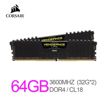 

Corsair Vengeance LPX 64GB (2 X 32GB) DDR4 3600 (PC4-28800) C18 1.35V Desktop Memory - Black