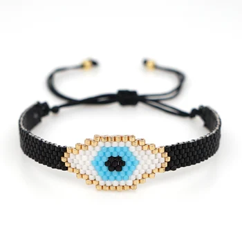 

Go2boho 2020 MIYUKI Evil Eye Bracelet Women Jewelry Armband Pulseras Mujer Moda 2019 Cuff Bracelets Hadndmade Loom Beads Women