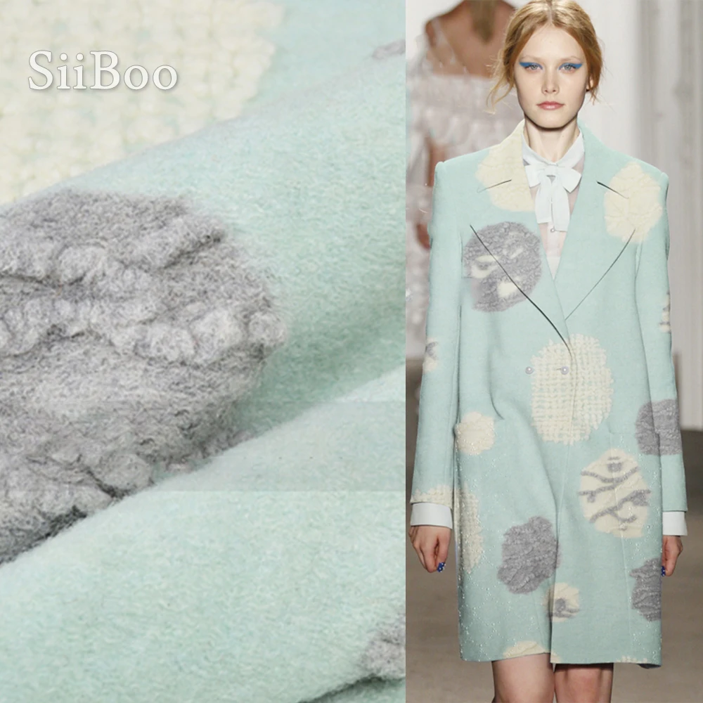 

Светло-голубое кашемировое шерстяное пальто в американском стиле светло-голубого верблюжьего цвета с мультяшным рисунком, зимнее шерстяное пальто SP3855, бесплатная доставка