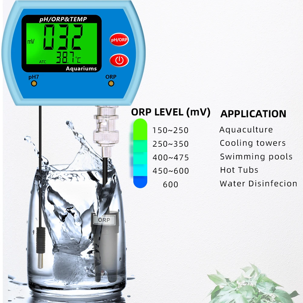 Description Picture 5 of itemDigital 3 in 1 PH/TEMP/ORP Meters PH Meter Redox Potential Tester TDS Detector Monitor PH Multi-Parameter Water Quality Tester
