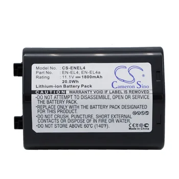 

CameronSino for NIKON D2Hs D2X D2Xs D3 D3S F6 D2H D2Hs D2X D2Xs D3 D3S D3X F6 EN-EL4 EN-EL4a EN-EL4e battery