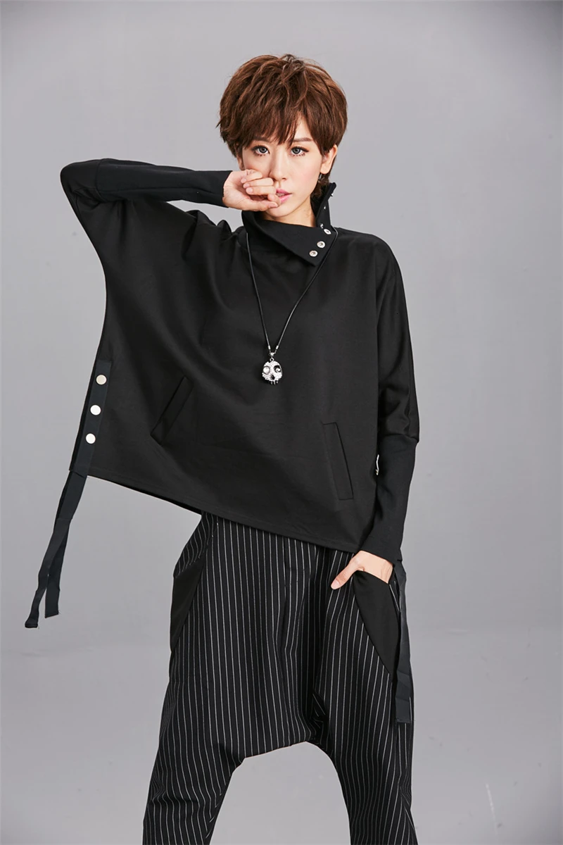Max LuLu, Модный корейский бренд, для девушек, панк, короткий топ, тройники, Женская водолазка, футболки, осень, Bts, футболка, винтажная, женская, черная футболка