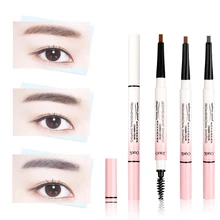 1 шт., двойной карандаш для бровей, водостойкий, стойкий, не цветущий, вращающийся, для бровей, тату, профессиональные инструменты для макияжа