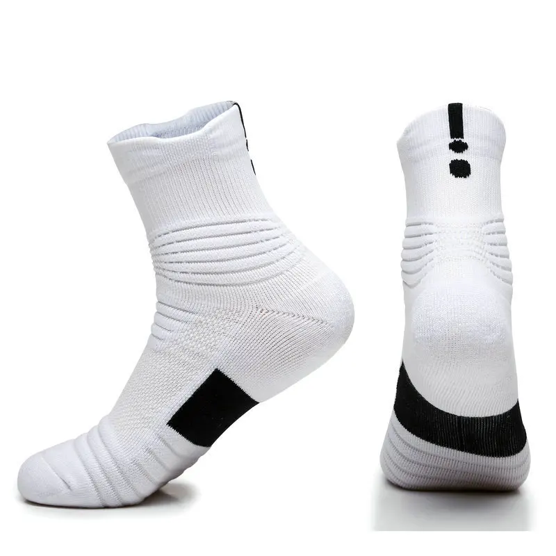 Высококачественные спортивные носки мужские профессиональные баскетбольные полотенце для бега нескользящие спортивные дышащие хлопковые носки - Цвет: style1-5