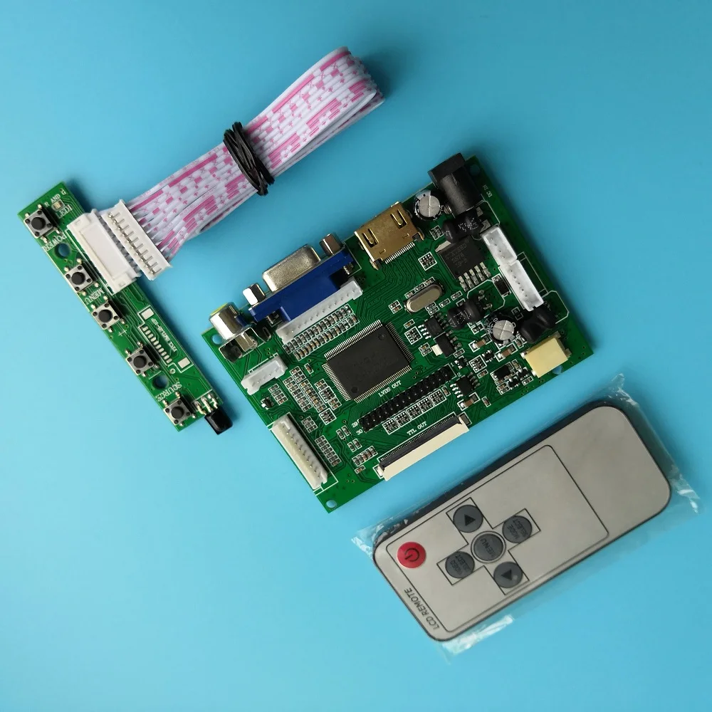 Для 7,0 дюймов 800(RGB) ×480 2AV+ VGA lcd AT070TN92 панель дистанционного управления HDMI драйвер 50pin плата контроллера комплект монитор