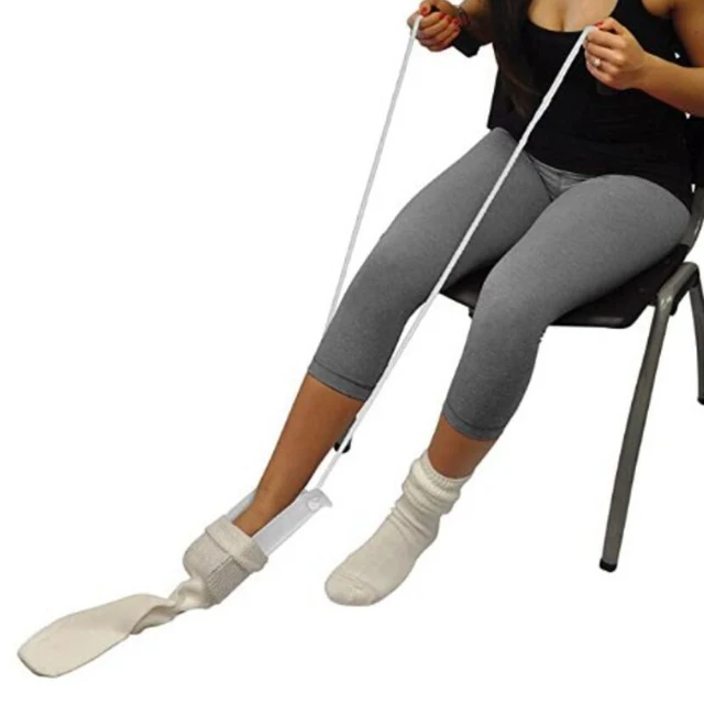 Flexible Sock Stocking Aid. Easy on Off Pulling Assist Device Put on Your Sock Without Bending Sock Puller Aid Easy on and off 3