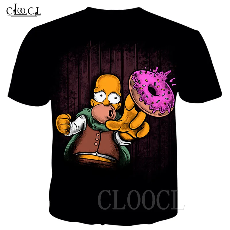 Повседневная забавная футболка с Гомером и симпсоном толстовка большого размера