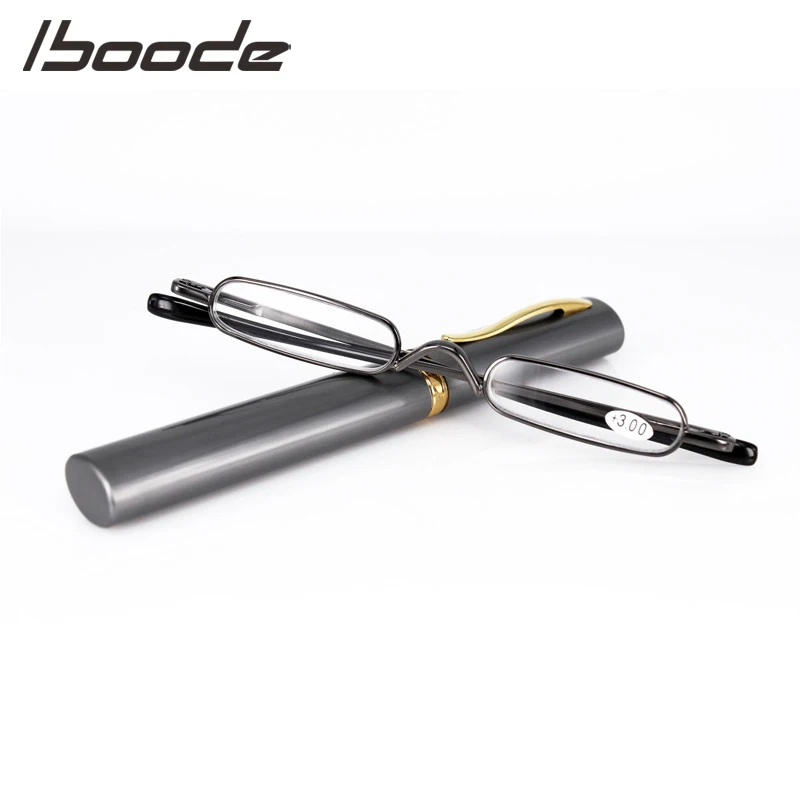 

IBOODE Square Metal Reading Glasses Women Men Presbyopic Eyeglasses Female Male Hyperopia Eyewear Unisex Optics Spectacles