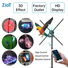 

ZIOT UHD Naked-Eye 3D Holographic Projector Hologram Player LED Fan Stereoscopic Display Imaging Advertising Light Decoration