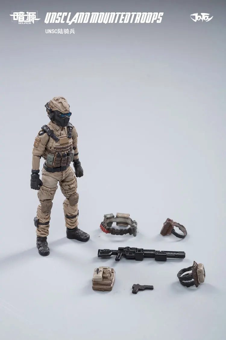 JOYTOY 1:25 фигурка солдата UNSC Land кавалерия фигурка Военная Модель Коллекция игрушек подарок - Цвет: RD12501UNSC-A