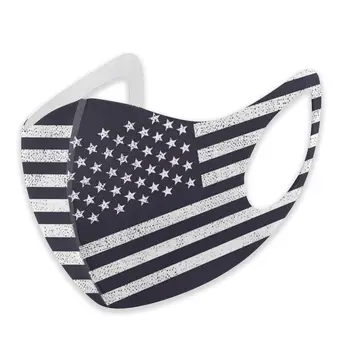 

American Flag print The stylish windproof and dustproof mask can clean the dustproof external shielding cloth.