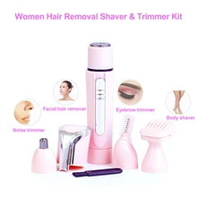 4 в 1 портативный электрический триммер для удаления волос в носу безболезненный инструмент для удаления волос на лице триммер для бровей Бритва для тела
