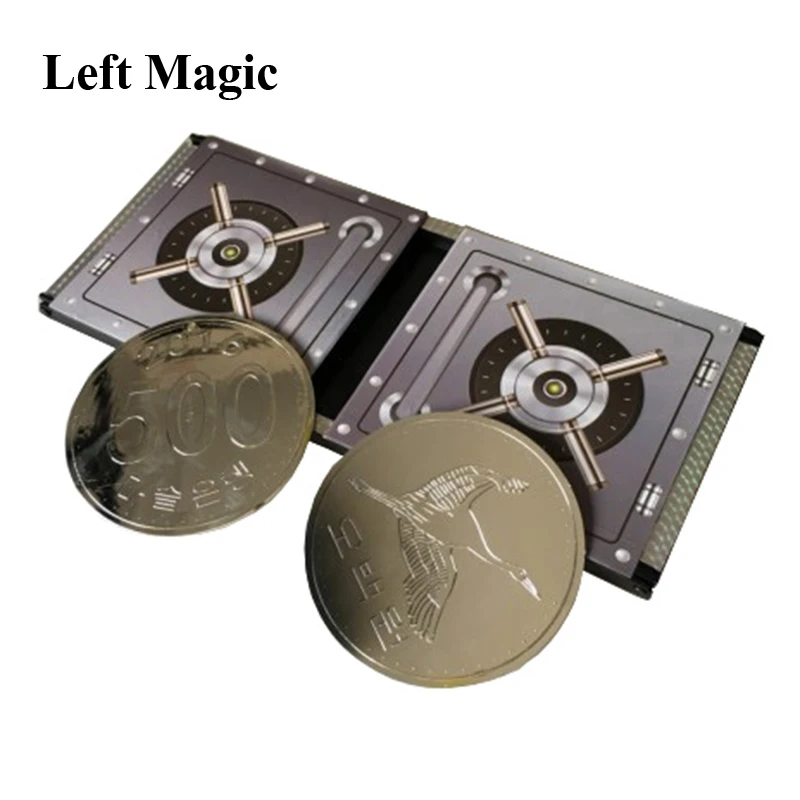 

Amazing Coin Box - Magic Tricks Coin Vanishing Trick Close Up Props Accessories Gimmick Illusions Toys for Children