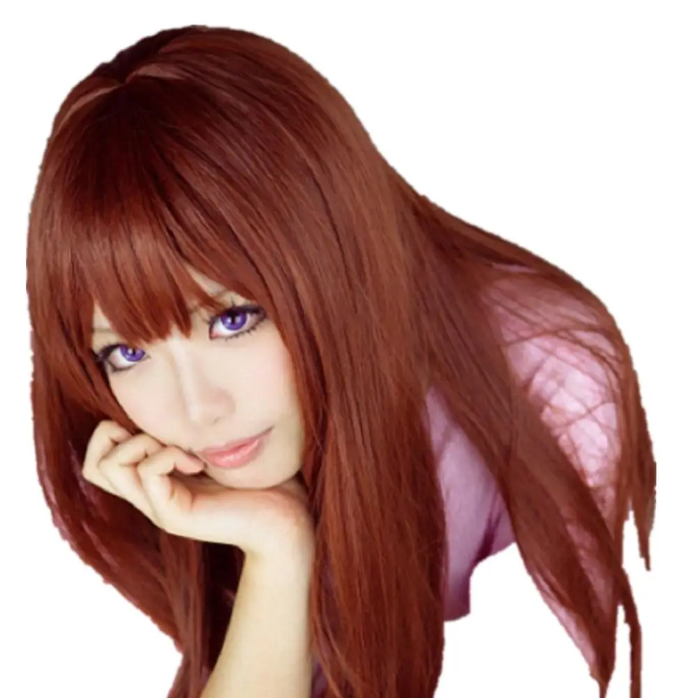 Cappellino Parrucca Cosplay Per Capelli Sintetici Lunghi 100Cm Cavaliere Vampiro Yuki Croce Sintetica