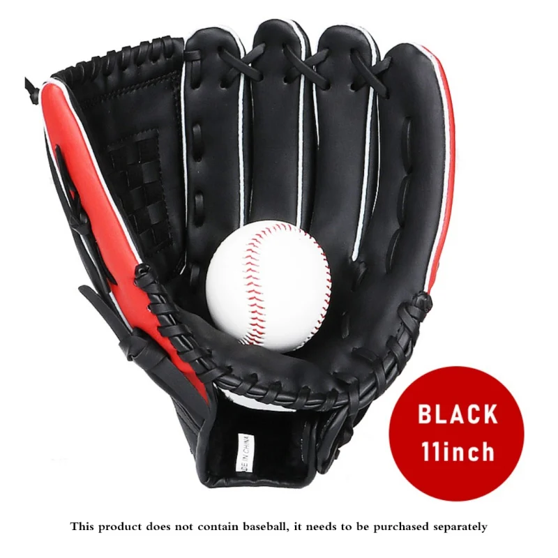 Youth  Baseball Gloves PU Leather Baseball Gloves Durable Infielder's Mitts Baseball Accessories 11/11.5 Inch
