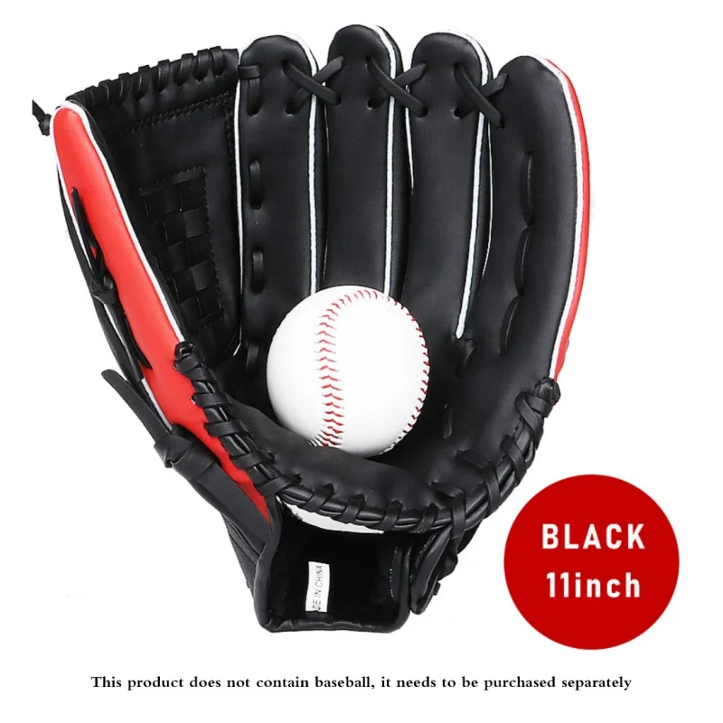 Youth Baseball Gloves PU Leather Baseball Gloves Durable Infielder's Mitts Accessories 11/11.5 Inch