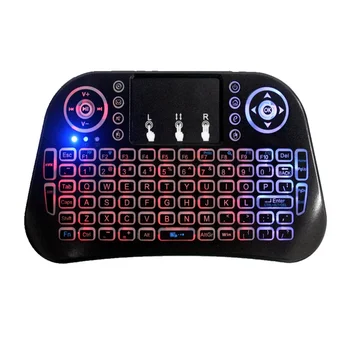 

Mini i10 2.4G Air Mouse Wireless Keyboard with Touchpad Black High Quality And Durable