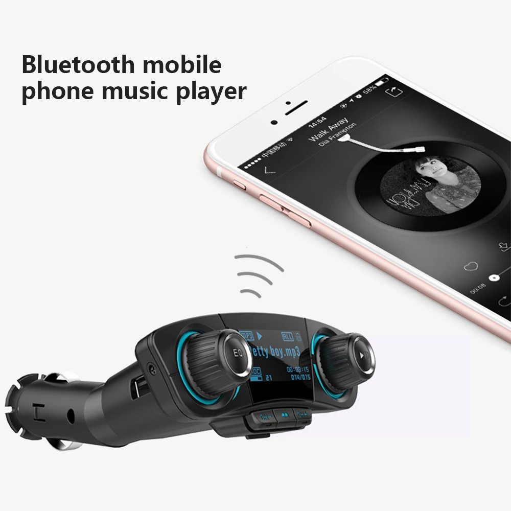 Автомобильное зарядное устройство адаптер MP3-плеер Многофункциональный Bluetooth 4,0+ EDR U диск автомобильное зарядное устройство автомобильный прикуриватель