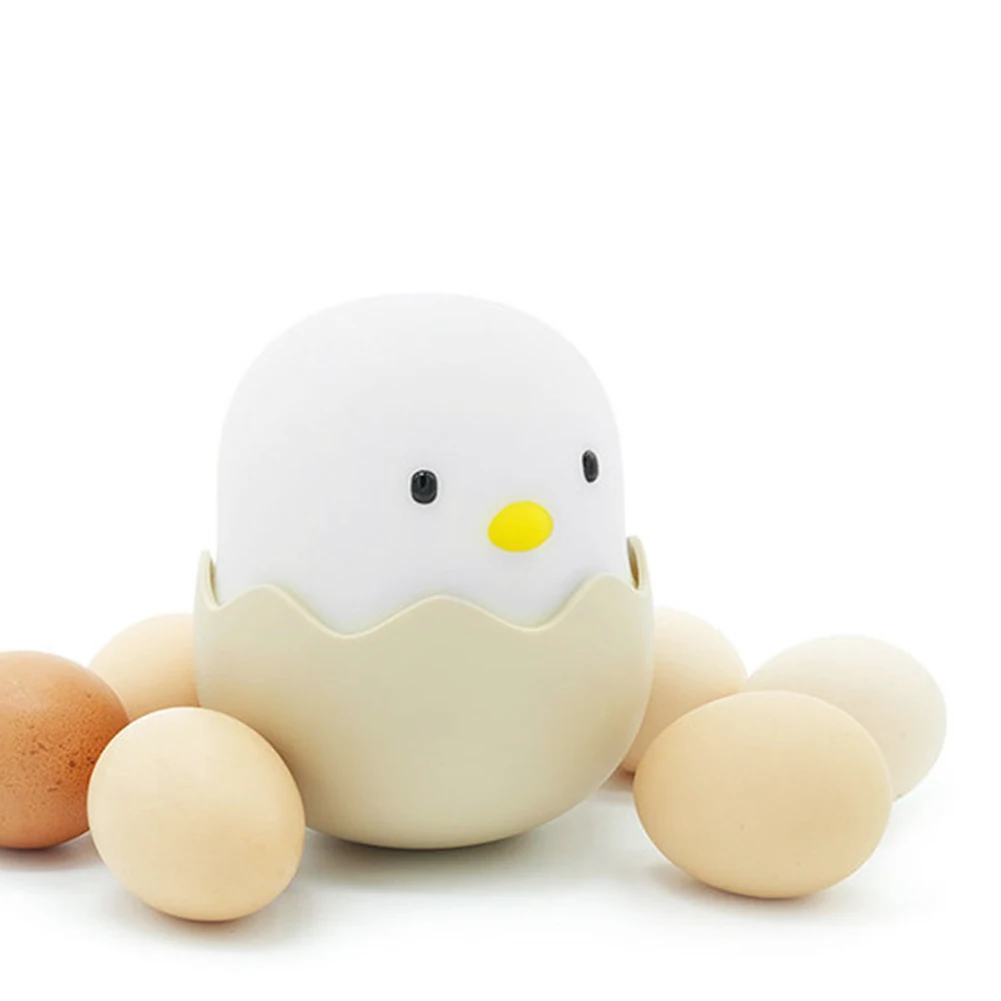 ASTRORA Creative Kids Night Light With Touch Sensor Silica gel Eggshell USB With Sleeping Lamp Portable And Rechargeable