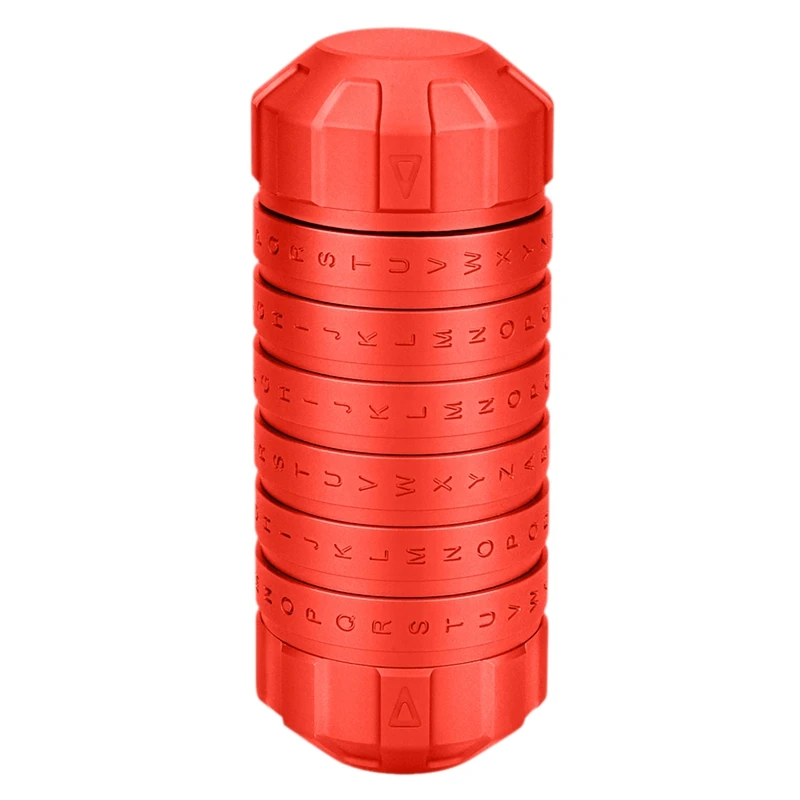 

Botique-Fashion New Style Educational toys Cryptex locks gift ideas Da Vinci Code lock to marry lover escape chamber props Red