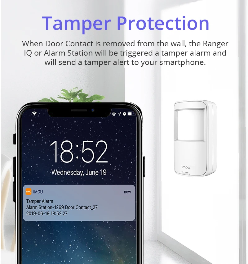 alarm lamp Dahua imou Smart 433MHz Wireless PIR Motion Sensor Automatic Infrared Detector For Home Alarm System Host Pet Immunity Detector ring security system keypad