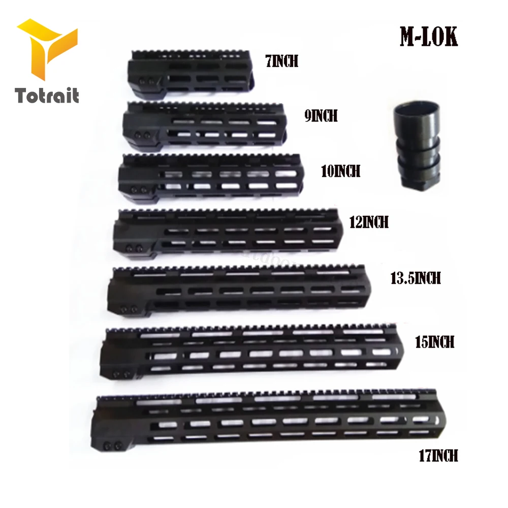 TOtrait AR15 M-Lok Mlok 7 &quot9&quot 10 &quot12&quot 13 5 &quot15&quot 17 &quot19&quot 22 &quotТонкий бесплатный поплавок