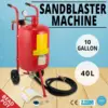 VEVOR 10 Gallon/40L Sandblaster Bead Pot Sand Blaster Grit Blasting Blast Sandblasting ► Photo 1/6