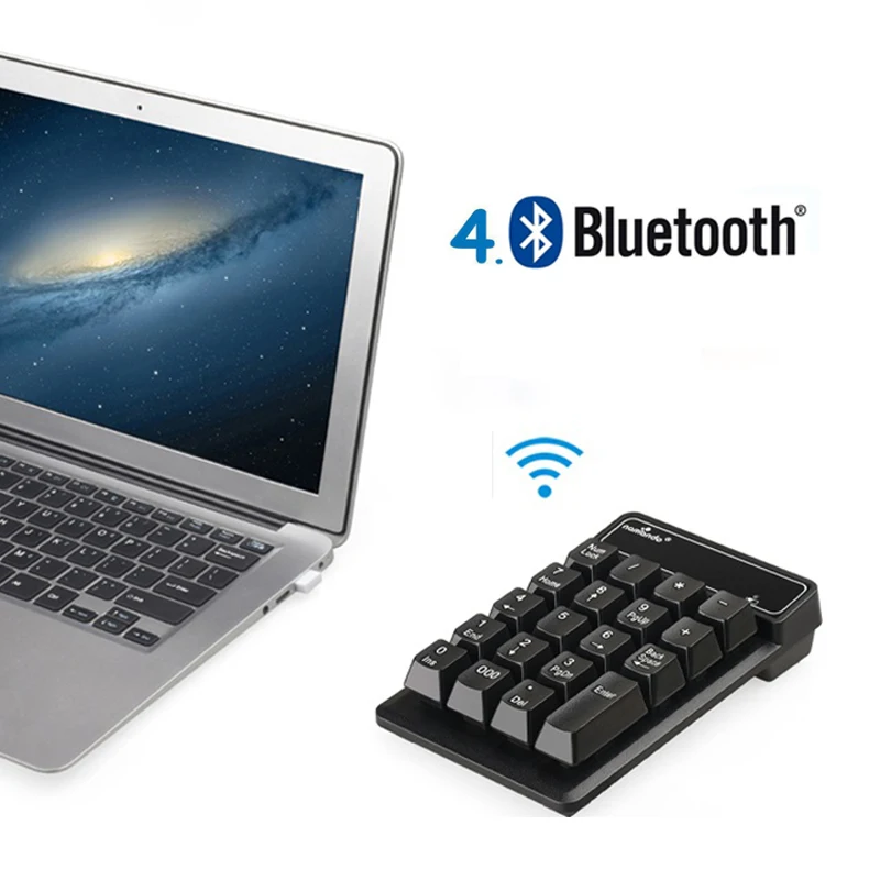 

2.4G Mini USB Wireless Mechanical 19Keys Numeric Keypad Bluetooth Number Pad Receiver For XP7/8 Laptop Accounting tasks Key pad