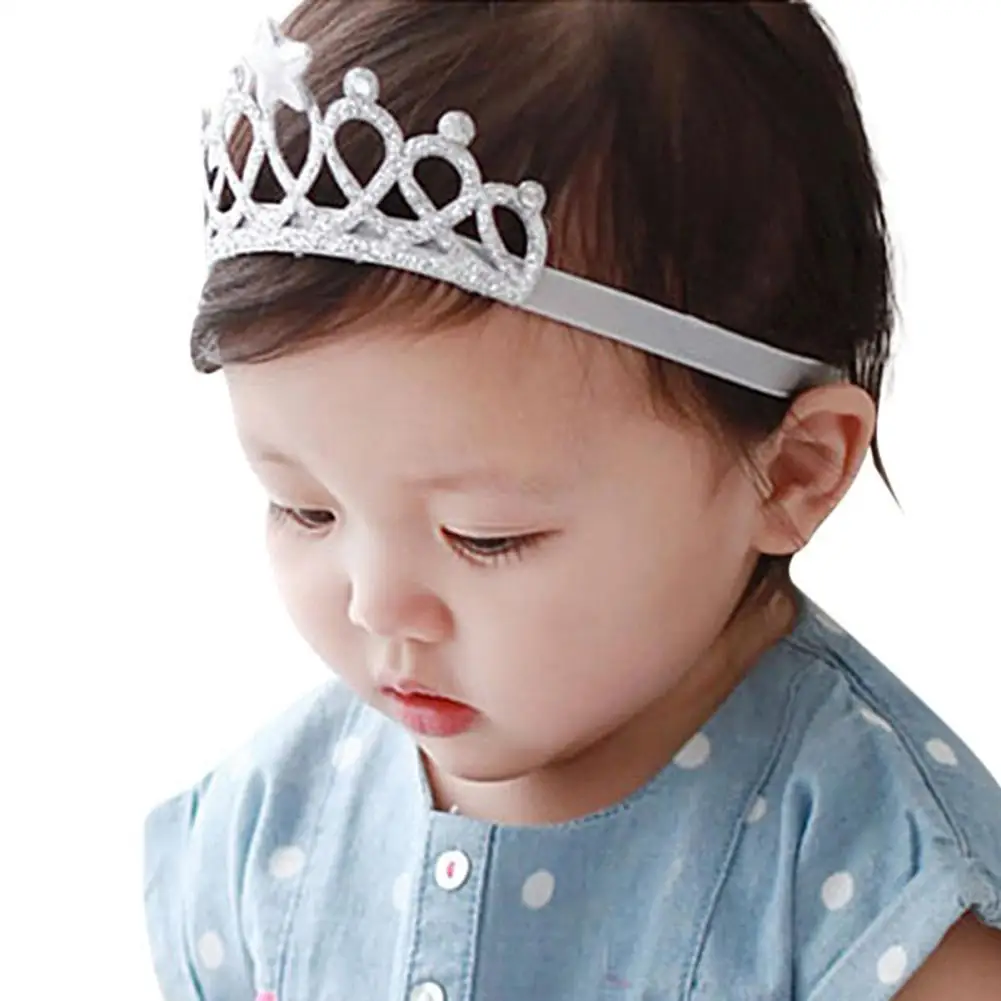 Новое поступление блестящая корона повязка на голову для девочек ободок волос