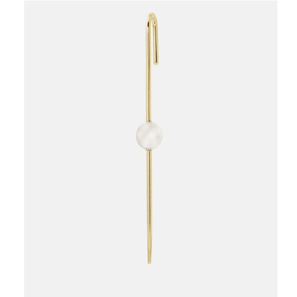 1PCS Thread Ear Pin Altruist, 925 пробы, серебро, золото, Длинная нить, ушные булавки, манжеты, серьги,, роскошные циркониевые кристаллы, CZ, проложенные ювелирные изделия, женские аксессуары - Окраска металла: 1PCS Thread Ear Pin